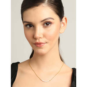NOVAMART Fine 925 Sterling Silver Pearl Charm <b>Necklace</b> <b>Chain</b> Wholesale Export - Product Image 4