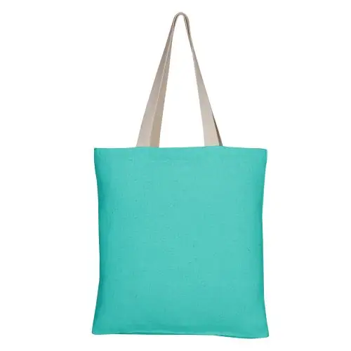 Sac fourre-tout simple en coton de bonne qualité avec logo sacs d'épicerie personnalisés pour femmes à sacs à provisions en coton réutilisables écologiques