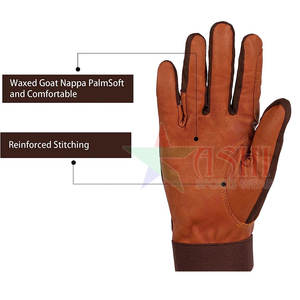 Guantes de Cuero Duraderos para Deportes Ecuestres, Impermeables, Dedos Completos, Unisex, para Entrenamiento de Caballos - Product Image 2