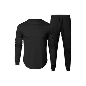 ชุดวอร์มมีฮู้ดสำหรับผู้ชายชุดวิ่งจ๊อกกิ้งกางเกงสองชิ้น - Product Image 1