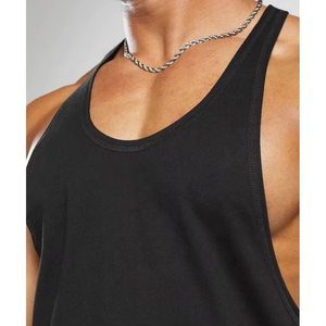Camisetas de gimnasio OEM para hombre, camisetas sin mangas para gimnasio, ropa deportiva con tirantes, culturismo, Fitness, hombres, moda personalizada, algodón Spandex - Product Image 2