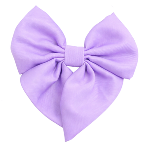 Solid Color Dog Sailor Bow <b>Tie</b> Adjustable Pet Collar <b>Accessory</b> Soft Fabric with Easy Closure - Product Image 1
