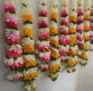 Wholesale Bulk Fabric String, Indian Decoration, Pooja Backdrop, Ganpati Decoration, <b>Temple</b> Backdrop, Eco Friendly <b>Home</b> Decor - Product Image 2