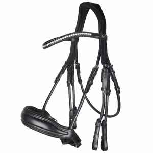 Stanford Anatomic Western Snaffle Bridle New Black Horse Leather Anatomical Design - Product Image 3