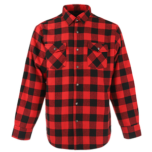 Vente en gros Chemises en flanelle pour hommes Streetwear tendance en coton respirant Impression de logo personnalisé de grande taille avec votre propre design - Product Image 3