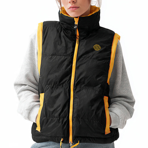 Chaleco Acolchado Extra Grande para Mujer, Prenda Exterior con Cierre, Chaqueta Acolchada, Tops para Mujer - Product Image 1