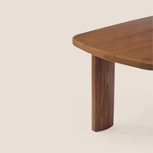 Mesa de comedor cuadrada moderna de madera maciza para muebles del hogar en apartamentos Farmhouse Park Hotel & Villa-Diseño duradero hecho a mano - Product Image 3