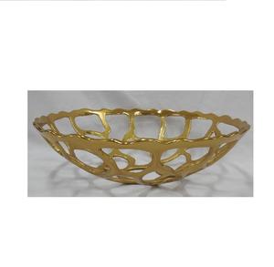 Bol occasionnel en métal à bas prix Vaisselle de salle à manger Bol de fruits Présentoir de légumes Laiton Personnalisé Équipement unique d'ustensiles de cuisine - Product Image 1