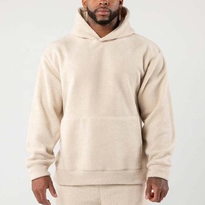 Sudadera con Capucha de Forro Polar Sherpa 100% para Hombre de Hosten Greek Enterprises, Transpirable, con Diseño de Bolsillo Bordado, Personalizable OEM - Product Image 4