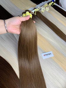 Extensiones de Cabello Humano Virgen de Primera Calidad, 100 g, Cabello Natural Rubio Liso, Super Double Drawn, Puntas de Cabello - Product Image 5