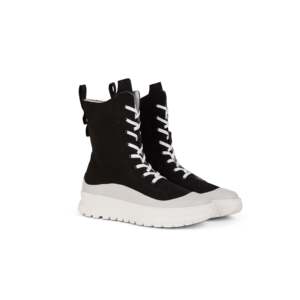 Khami Trendy Hiker Boot in Black <b>Canvas</b> Archive Collection - Product Image 1