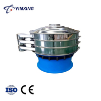 Machine de tamisage vibratoire circulaire haute capacité, séparateur vibrant rotatif pour le tamisage des poudres alimentaires et chimiques