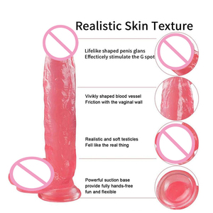 Vibratore Realistico in PVC Molto Grande da 12,6 Pollici, 100% Impermeabile ed Ecologico, Flessibile, Rosa/Nero, per Donne - Product Image 5