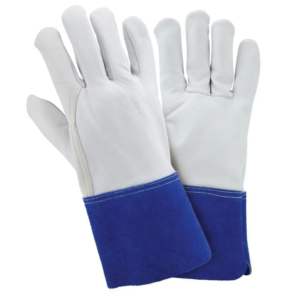 Guantes de soldadura de cuero dividido de vaca de grano de oveja suave de alta calidad, equipo de protección Personal anticorte, protección de seguridad - Product Image 1