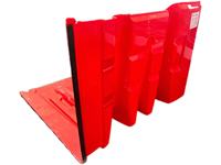 Nouveau type ABS mobile barrière d'inondation boxwall porte d'eau défense contre les inondations pour le contrôle des risques d'inondation de métro de garage