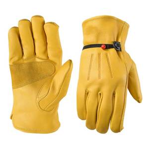 Gants de travail en cuir polyvalents pour l'intérieur/l'extérieur et l'usage quotidien, dextérité accrue, doigts renforcés, durables et respirants - Product Image 2