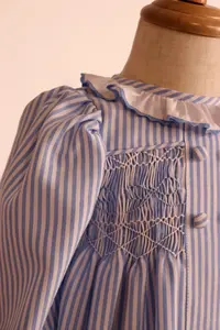 ชุดเดรสลายดอกไม้สไตล์วินเทจสำหรับเด็กผู้หญิง  แบบสวมใส่สบายๆ สำหรับฤดูร้อน  รับผลิตตามสั่ง ขายส่ง - Product Image 4