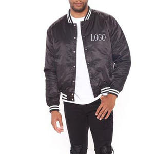 Última moda de satén personalizado Varsity chaqueta OEM béisbol bombardero diseño Unisex de alta calidad Streetwear Universidad prendas de vestir exteriores - Product Image 1