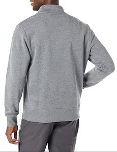 High Quality Winter Casual Hoodies Custom Logo Men Fleece Sweatshirt Quarter 1/4 Zip High Neck Quick Dry Breathable Cotton - Product Image 4