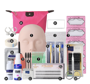 ชุดอุปกรณ์ต่อขนตา Aesphylash สำหรับช่างต่อขนตา  ขนตาปลอม Hazir Demet Ipek Kirpik Pestaas  ชุดขนตาปลอมแบบมิงค์ธรรมชาติ นุ่ม  พร้อมอุปกรณ์ - Product Image 1