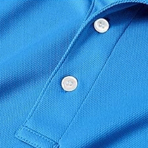 Polo bleu ciel, vêtements décontractés, tenue d'été, taille et design personnalisés, prix de gros pas cher - Product Image 3