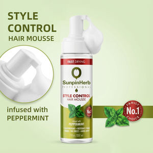 Peppermint Olive <b>Oil</b> <b>Hair</b> Mousse for Style Control <b>Fast</b> Drying Formula Defines Curls and Controls Frizz - Product Image 3