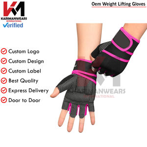 Guantes Deportivos Transpirables sin Dedos para Hombre y Mujer, Guantes Acolchados para Levantamiento de Pesas, Entrenamiento, Fitness, Ejercicio, Color Negro - Product Image 2