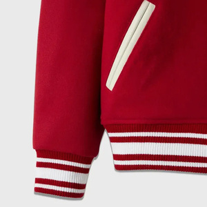 OVO Stanford University Letterman College Jacket Varsity manga larga con puños acanalados 100% tela de lana bordada Technics - Product Image 6