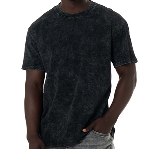 Camiseta Lisa personalizada con lavado ácido de alta calidad para hombre, nuevo diseño de tela de Jersey de gran tamaño, Camiseta larga de algodón 100% para hombre - Product Image 2