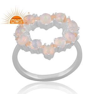 Anillo de ópalo etíope Natural de Plata de Ley 925 de diseño caliente, joyería de diseño personalizado para mujer, regalo para ella - Product Image 3