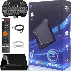 @@@20+5Free For 2025 vSeeBox V5 Pro Original NEW SALES Fastest 8K HDR Android <b>TV</b> Box with Voice <b>Remote</b> <b>Control</b> - Product Image 1