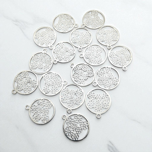 Plata de ley hecha a mano Multi flor diseño encanto DIY hacer colgante collar venta al por mayor encontrar joyería - Product Image 4