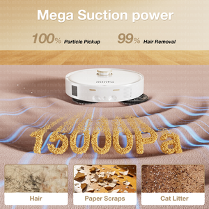 หุ่นยนต์ดูดฝุ่นถูพื้น Hot Minfu พร้อมถังเก็บฝุ่นแบบเทเองได้ ระบบ LDS เลเซอร์ หุ่นยนต์ทำความสะอาดอัจฉริยะ - Product Image 3