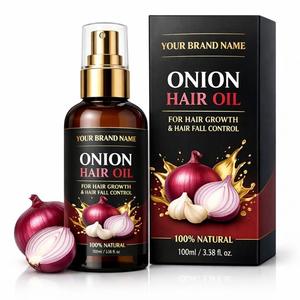 Aceite Capilar de Cebolla de Marca Privada para el Tratamiento de la Caída del Cabello, Nutrición Profunda del Cuero Cabelludo y Fórmula Anticaspa, Proveedor Mayorista a Granel OEM - Product Image 1