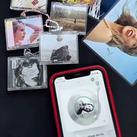 Meilleures ventes, faible MOQ, impression personnalisée de puce, couverture d'album de chanteur, mini CD, étiquette NFC, porte-clés, blocage RFID, matériau ABS, porte-clés NFC