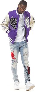 Latest Design Wholesale Price Blank Varsity <b>Jackets</b> - Product Image 3