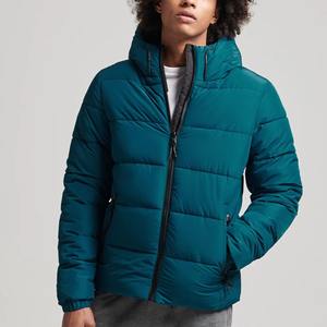 Chaqueta de Invierno Acolchada Unisex de Primera Calidad, Cómoda, con Capucha, Impermeable, Resistente al Viento, Cierre de Cremallera, 70% Plumón, OEM - Product Image 1