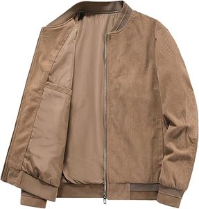 Chaqueta de Invierno Personalizada FIGHTING ANT, Chaqueta de Cuero con Cuello Camisero, Forro Polar Vintage, Cierre de Cremallera, Chaqueta Bomber para Hombre, Talla Grande - Product Image 1