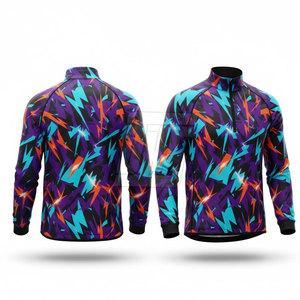 Veste à fermeture éclair sur le côté pour homme, sublimée, à séchage rapide, pour la course à pied, la salle de sport et l'entraînement - Product Image 6