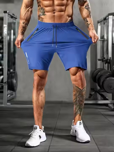 กางเกงวิ่งขาสั้นสำหรับผู้ชายกางเกงขาสั้นออกกำลังกายเล่นฟิตเนสยิมแบบตัดได้ออกแบบโลโก้ได้ตามต้องการ - Product Image 2