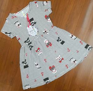 Cartoon Kids Girls Frill <b>stitch</b> Frock Children Clothing 100% Cotton India Birthday Party Vacation Dresses Custom 2 to 12 years - Product Image 3