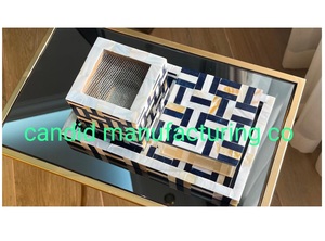 Mother of Pearl Round Serving Tray Gift Set Incense Burner & Aromatherapy Diffuser for Ramadan Gifts Mobkhar <b>MOP</b> Box Set - Product Image 3