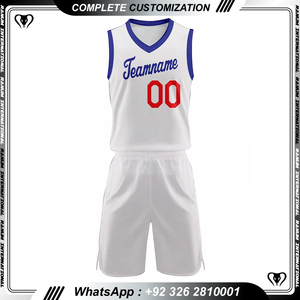Uniforme de Baloncesto Ranum International Sports Wear, Último Diseño, Logotipo Personalizado, Color Sólido, Tela Personalizada, Nombre del Equipo, QC Unisex - Product Image 2