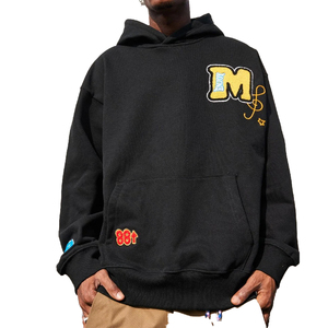 À la mode personnalisé hommes lavage à l'acide pull à capuche de haute qualité 100% coton personnalisé 3D bouffée impression Logo coupe régulière à capuche hommes - Product Image 5