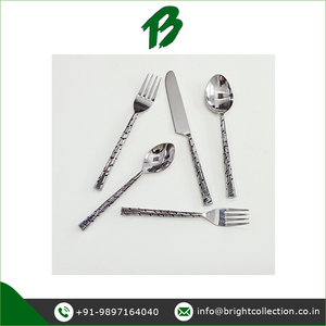 Juego de cubiertos de acero inoxidable hechos a mano de calidad superlativa, juego de cubiertos con cuchara, tenedor, cuchillo, disponible para compradores de todo el mundo - Product Image 3