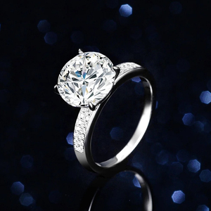 925 Silver Gold Plated Women's Hip Hop New <b>Iced</b> Moissanite <b>Ring</b> VVS IGI Certified Custom Pass Diamond Tester Jewelry - Product Image 1