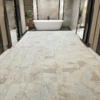 2025 Cem Marble Ensemble de carreaux en travertin turc de haute qualité, motif français, pour intérieur et extérieur, finition polie non remplie, mat, bord ciselé 3D