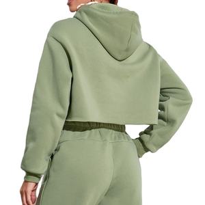 Service OEM, meilleure qualité, sweat-shirt court pour femme doublé pour l'hiver, prix raisonnable, fabricant de produits haut de gamme, streetwear - Product Image 5