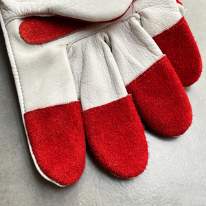 Gants de soudure en cuir Sunland, gants en cuir de chèvre, gants de sécurité en cuir pour le travail, industriels pour la construction - Product Image 4