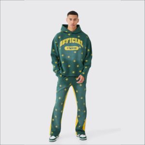 Conjunto de Sudadera con Capucha y Pantalones Deportivos Casuales de Algodón Grueso, Ecológico y Sostenible, de 2 Piezas, con Logotipo Personalizado, Antibacteriano y Transpirable - Product Image 6